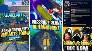 *NEW* Fortnite: Leaked Singularity Helmet Locations! Pressure Plant Nuke, & Shadow Rising Pack INFO!