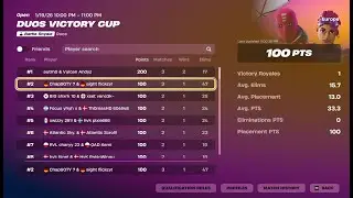 1ST PLACE IN DUO VICTORY CASH CUP ($200) 🥇 w/ Chap