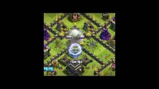 TH 9 MAX BASE CLEARED WITHOUT HEROES ! CLASH OF GAMERS ! #coc #viral #shorts