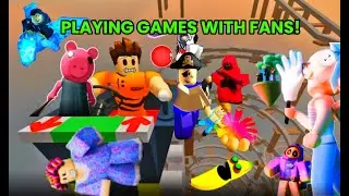 Playing Whatever The Wheel Lands On With Fans! | Roblox Games