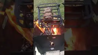 Fire Pit Grill #firegrill #bbq #outdoorbbq #firepitgrill #outdoorgrilling #outdoorcooking #food