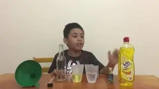 Oil, Water and Dishwashing Liquid: Science Experiment