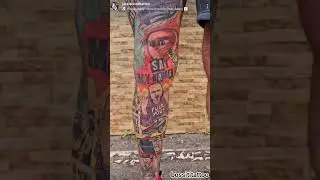 Breaking Bad tattoo,  colorful