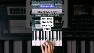 Tutorial 511 | Bourgenvilla. 🎹 #pianotutorial #suffixpiano #spring #bourgenvilla #shorts