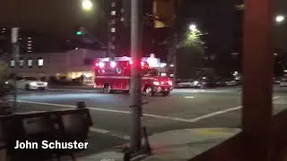 Long Beach Fire Engine 1 Responding and Rescue 4 Transporting