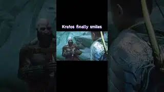 Kratos finally smiles #shorts #godofwar #godofwarragnarok