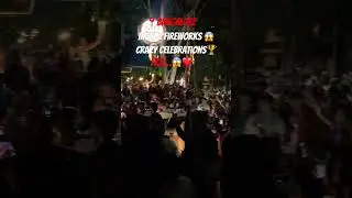 Insane celebrations in Bangalore after RCB win😱😱🏆 #rcb #bangalore #eesalacupnamde