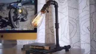 Iron Piping SteamPunk Urban Industrial Desk Lamp