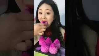 ASMR FROZEN FRUITS 🍉🍇🍓CRUNCHY ICY❄️ASMR COLOR ICE Eating Sounds  2034