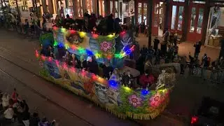 Revelers brave cold for first night of Mardi Gras Galveston