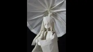雨中漫步 国际大奖折纸作品诞生过程获得折纸界的奥斯卡大奖&mdash;&mdash;Eric Joisel Award的作品一张纸完成 #折纸 #中国风 #设计