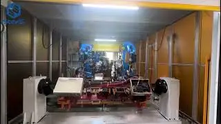 [SteviS Laser] Automated industrial welding robots workstation with full enclosed cover
