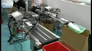 Маркиратор UX17 работа на  конвейере