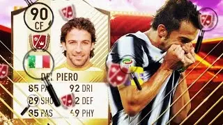 Fifa 17 Del Piero Review 90 Rated New Legend Ultimate Team