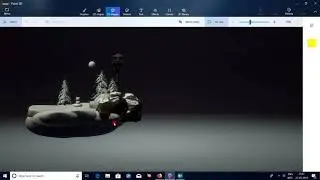 I created 3D model using with -Windows 10  3D paint