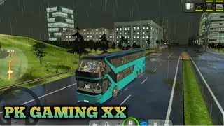 bus simulator ultimate |  heavy rain storm gameplay | pk gaming xx