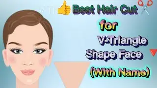 🛑 Best Hair Cut ✂️ for V-triangle shape face #hair #newideas #somthingdifferent #glam #haircut 