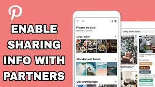 How To Enable And Turn On Sharing Info With Partners On Pinterest Lite App