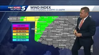 Oklahoma sees severe weather threat as tornado-warned storm moves from Kansas