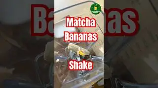Matcha Banana Shake 🍵🍌 | Energy + Antioxidants in One Sip! #shorts