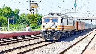 Shatabdi Vs Gatiman - High Speed Action at Datia