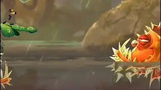 Rayman mini: gameplay part 5- level 1 boss level (IOS)