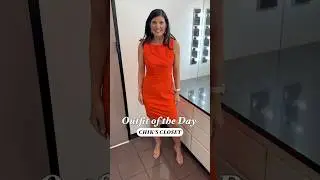 TV Outfit of the Day - Tomato Orange?