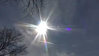 Exactly which source of light here is our REAL SUN? The perfectly round disc, the pit or the dot?