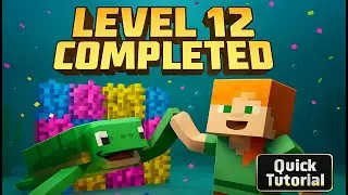 Minecraft Voyage Aquatic Level 12 | Quick Tutorial for kids | Hour of code