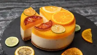 Мандариновый чизкейк без выпечки. Тает во рту! Просто и быстро!
