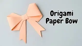 Origami - How to fold a paper Bow | Paper Ribbon ♥︎ Paper Kawaii