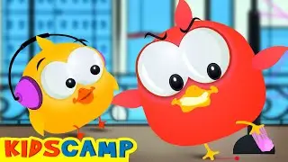 Lucky Ducky Gets Stuck in Sticky Gum | Funny Kids Cartoon | ABC Learning Club