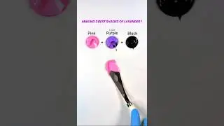Pink light purple & black 🖤 😍#colormixing #art #colors ##paintmixing #shorts #satisfying