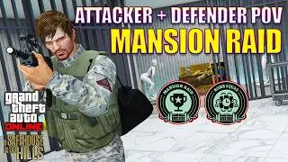 NEW Mansion Raid Mode! Attacker + Defender POV: Multi-Stage Vault Raid in GTA Online