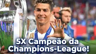 CR7: 5X Vencedor da Champions-League!