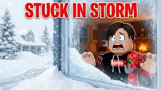 We Got Stuck at Home In A Snowstorm | Brookhaven Rp Roblox