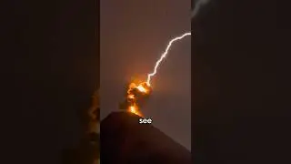 Lightning Meets Lava! (@brown_watermelon via TT) #shorts