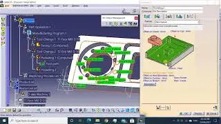 Catia Nc Programming Exercise - 7 (Facing, Pocketing, Drilling, Profile Contouring)