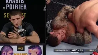 Khabib talks Dustin Poirier's guillotine choke