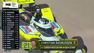 Christian Rasmussen wins at Milwaukee and does a burnout 
