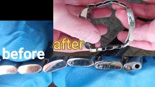 (DIY)How to polish a watch strap to a mirror finish　腕時計のベルトの鏡面研磨方法