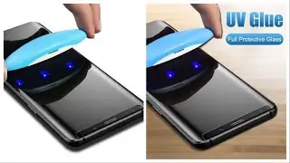 How To install Tempered Glass Uv Full Glue For Samsung Galaxy S8 Plus /S9 Plus