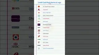 Credit Card Bank Name& Logo #credit #creditcard #cards #bank #name #and #logo #shorts