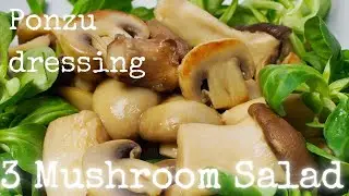 3 Mushroom Salad with Ponzu Dressing recipe by kurumicooks authentic easy Japanese home cooking