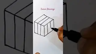 Rubik Cube Drawing | How To Draw Rubik's Cube Easy #shorts #drawing #taurusdrawings #art