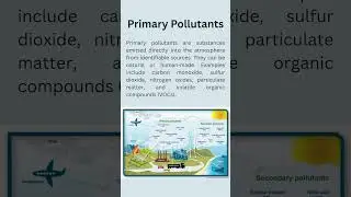 Primary Pollutants | #primary pollutants #pollutants #environmental science #environment #education