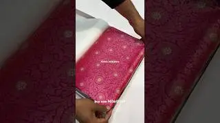 a very beautiful saree pure katan silk banarasi handloom brocade sarees rani pink colour buy now