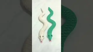 How to make snake with wheat flour at home #shorts #howto #art #diy