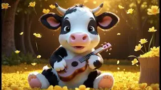Baby Cow Goes Moo Moo Moo | Cute Farm Song for Kids | Toddler Rhyme with Animal Sounds and Fun