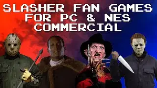 4 Slasher Fan Games Commercial (PC + NES Demakes) 1998-2023 [Jason Michael Freddy Candyman Horror]